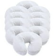 thumbnail image 1 of London Linens Pure Cotton Massage Face Cradle Head Foam Cover, White 10-Pack, 1 of 8