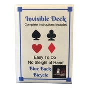 London Magic Works Invisible Deck Plus 25 Tricks; Become An Expert Magician Today! Blue