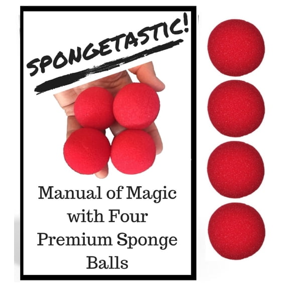 London Magic Works Spongeball Set with Spongetastic Manual; Perfect For Any Hands, Large or Small