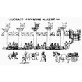 thumbnail image 1 of London Market 1598. Ngrace Church Market In London England. Line Engraving 1598. Poster Print by, 1 of 3