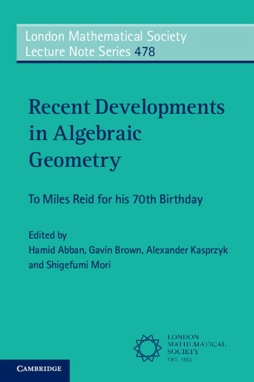 London Mathematical Society Lecture Note Recent Developments in ...