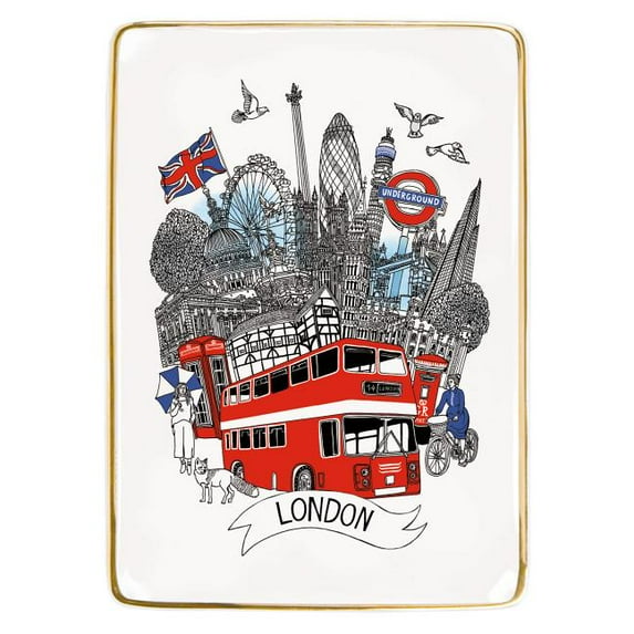 London Medium Porcelain Tray (Other)