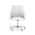 thumbnail image 1 of London Mid Back Leather Box Style Office Chair in White - Bonded Leather, 1 of 7
