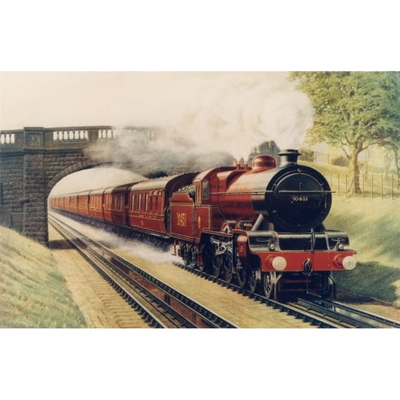 London Midland & Scottish Railway Scotch Express Print By The Institution Of Mechanical Engineersmary Evans