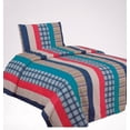 thumbnail image 1 of London Multicolor 3pc Twin Bed Sheet Set Fresh New Bedding Look For Any Room in Any Season Playful Gift with Printed Pattern New, 1 of 4