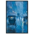 thumbnail image 1 of London Nights Impressionism Wall Art /Monet And Van Gogh Inspired Art Canvas Wall Art by Art Remedy, Black Floater Frame, 21" x 31", 1 of 7