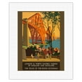 thumbnail image 1 of London and North Eastern Railway of England and Scotland - Forth Bridge - Vintage Travel Poster by Henry George Gawthorn c.1920 - Fine Art Rolled Canvas Print 11in x 14in, 1 of 4