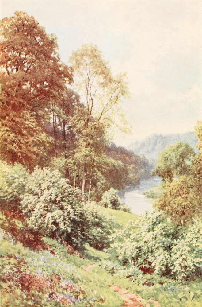 London & Northwestern Railway 1911 On the Severn near Arley Canvas Art - Unknown (24 x 36)