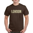 thumbnail image 1 of London Pale Yellow Ferris Wheel T-Shirt Men -Image by Shutterstock, Male Medium, 1 of 4