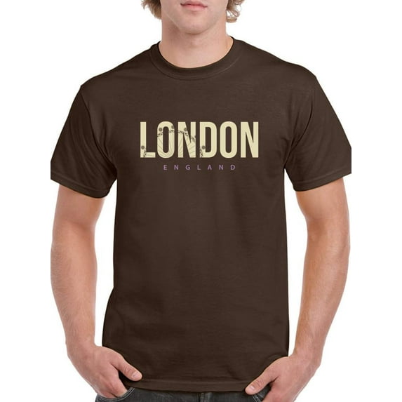 London Pale Yellow Ferris Wheel T-Shirt Men -Image by Shutterstock, Male Medium