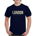 thumbnail image 1 of London Pale Yellow Ferris Wheel T-Shirt Men -Image by Shutterstock, Male x-Large, 1 of 4