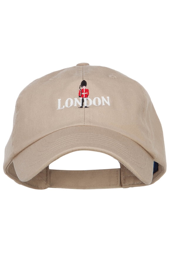London Queen Guard Embroidered Pet Spun Cap - Khaki OSFM