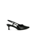 thumbnail image 1 of London Rag LUXTON Slingback Pin Buckle Womens Kitten Heels, 1 of 13