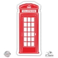 thumbnail image 1 of London Red Telephone Booth Cute - 8" Vinyl Sticker - For Car Laptop I-Pad - Waterproof Decal, 1 of 1