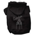 thumbnail image 1 of Pet, Dog  Cat Hoodie Rhinestone, "London", 1 of 6