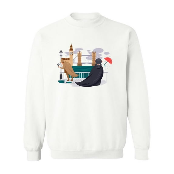 London River Design Sweatshirt Men -Image by Shutterstock, Male x-Large