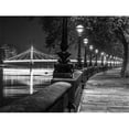 thumbnail image 1 of London Riverside Promenade with Albert Bridge Poster Print by Assaf Frank (9 x 12), 1 of 1