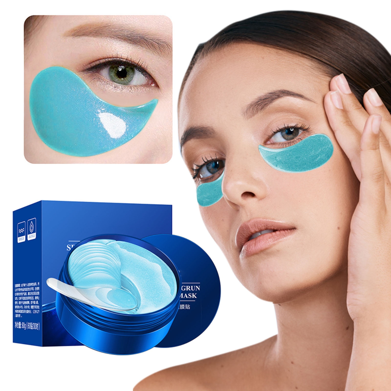 Collagen Eyelid Strips Face Lifter Tape Makeup Highlighter Stick for Eyes Cold Face Roller Tanning Goggles No Lines under Eye Concealer Leather Eye Patch Makeup Puff Must Haves for Teen Girls Color