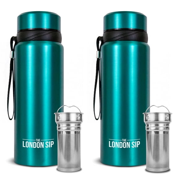 London Sip Infuser Bottle 2-Pack, 25oz, Blue
