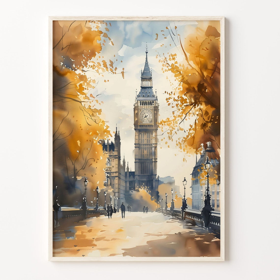 London Skyline British City Wall Art Poster - Walmart.com
