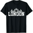 thumbnail image 1 of London Skyline UK United Kingdom Union Jack England Souvenir T-Shirt mens t shirt，black，women，funny，misfits，men，journey，t-shirt, 1 of 4