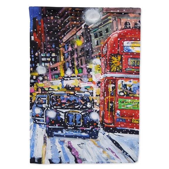 London Snow by Roy Avis Garden Flag