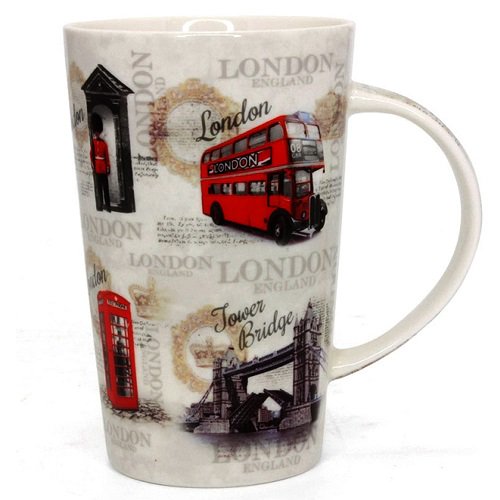 London Souvenir Vintage Style Fine China Coffee/Latte Mug with Buckingham Palace
