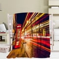 thumbnail image 1 of London Street Pattern Flannel Throw Blanket Soft Warm Bustling Sofa Bed Decor Blanket Kids Adults Travel Gifts Blanket King Size, 1 of 4