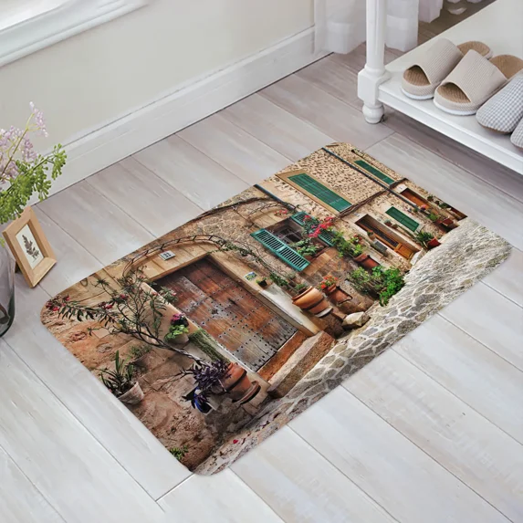 London Street Red Bus Big Ben Bathroom Mat Corridor Carpet Kitchen Mat Entrance Door Mats Welcome Room Floor Prayer Rug Doormat