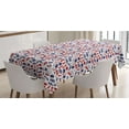 thumbnail image 1 of London Tablecloth, United Kingdom Country Themed Pattern in National Flag Colors, Rectangle Satin Table Cover Accent for Dining Room and Kitchen, 52" X 70", Royal Blue Red White, by Ambesonne, 1 of 2