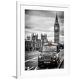 thumbnail image 1 of Art.com London Taxi and Big Ben - London - UK - England - United Kingdom - Europe Photographic Print by Philippe Hugonnard, White Frame Wall Art, 32" x 40", 1 of 4