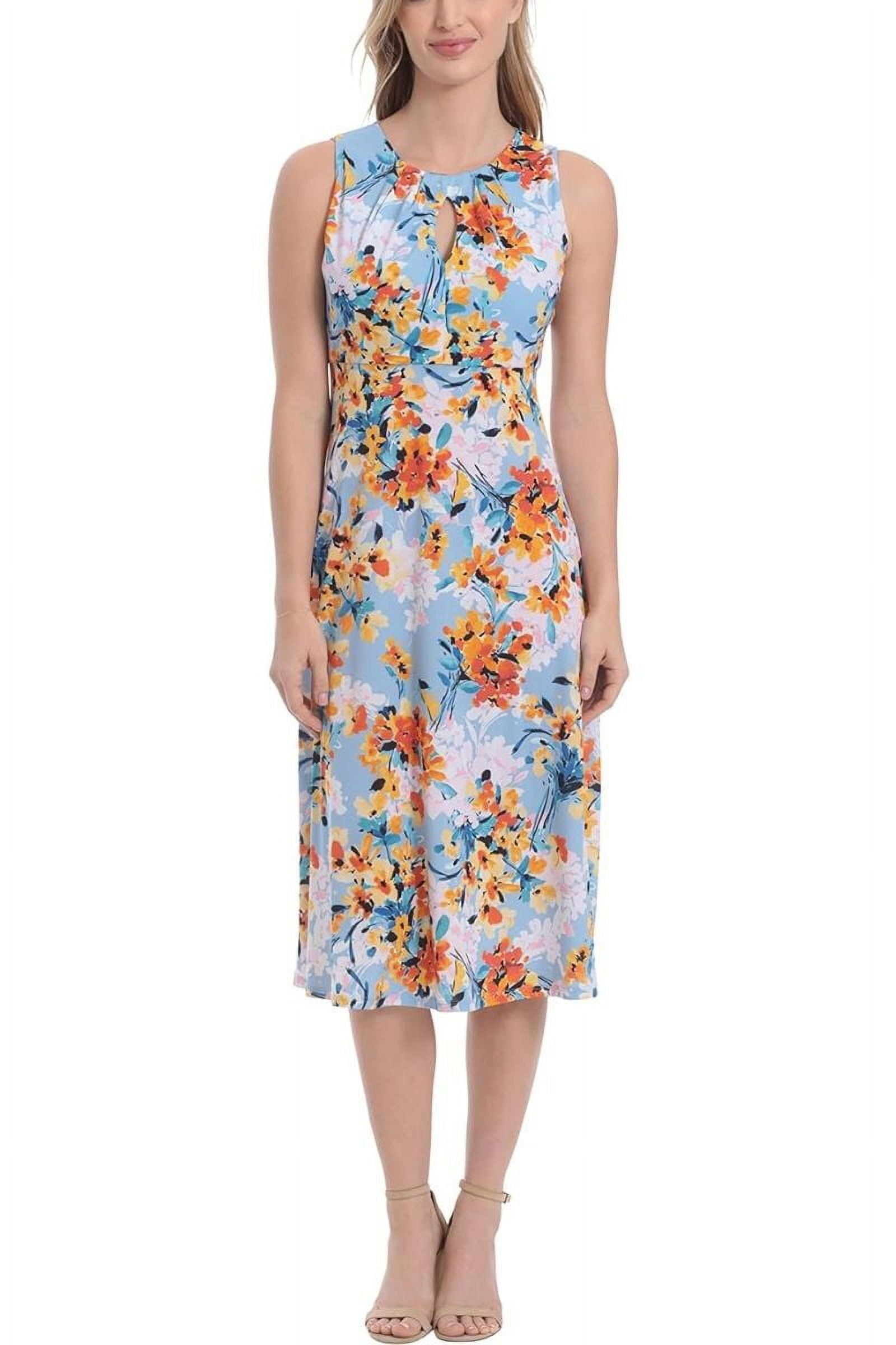 chinese dress ladies London Times Women's Dresses Versatile V-Neck, 3/4 Puff Sleeves, A-Line  Skirt Dress for Women, Blue Bell/Pink Coral, 6 at Amazon Women's Clothing  store