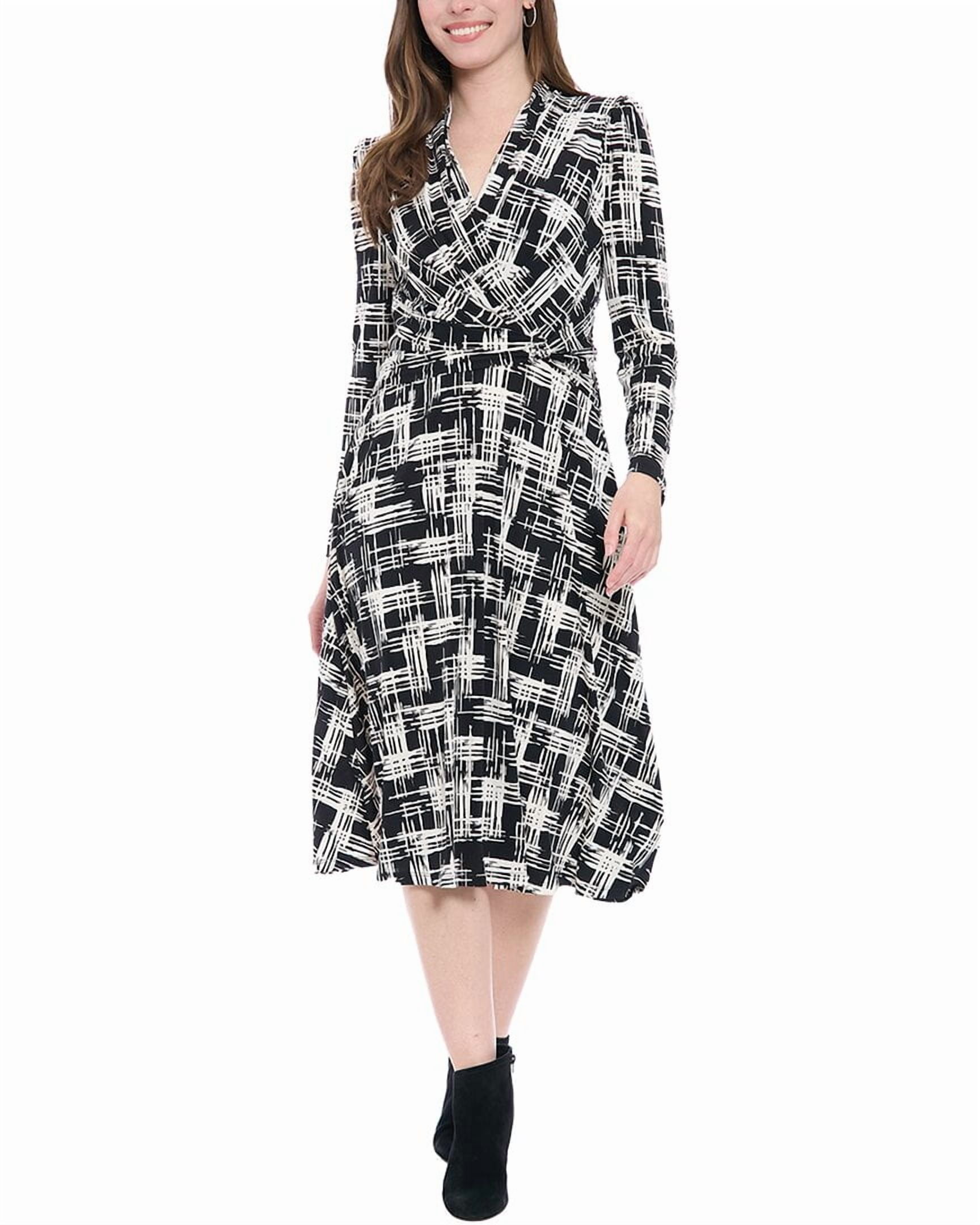 London Times womens Fit & Flare Dress, 8, Black - Walmart.com London Times womens Fit & Flare Dress, 8, Black - Walmart.com