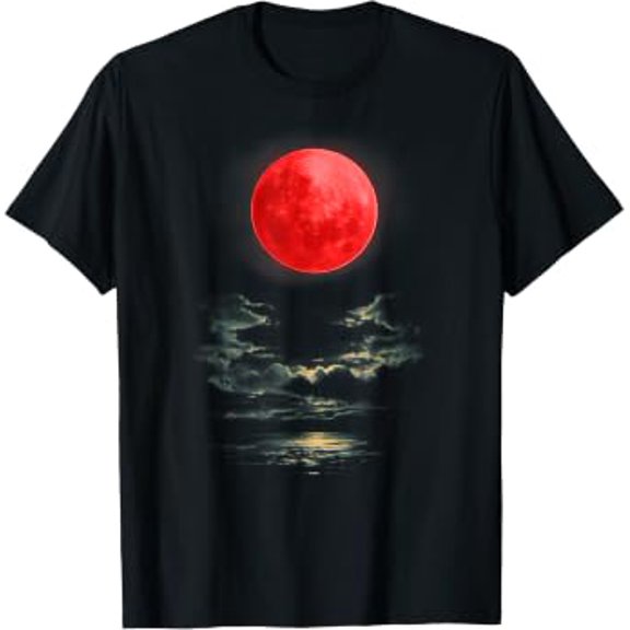 London Total Lunar Eclipse Blood Moon 7 Sep 2025 Fun Style-2 T-Shirt