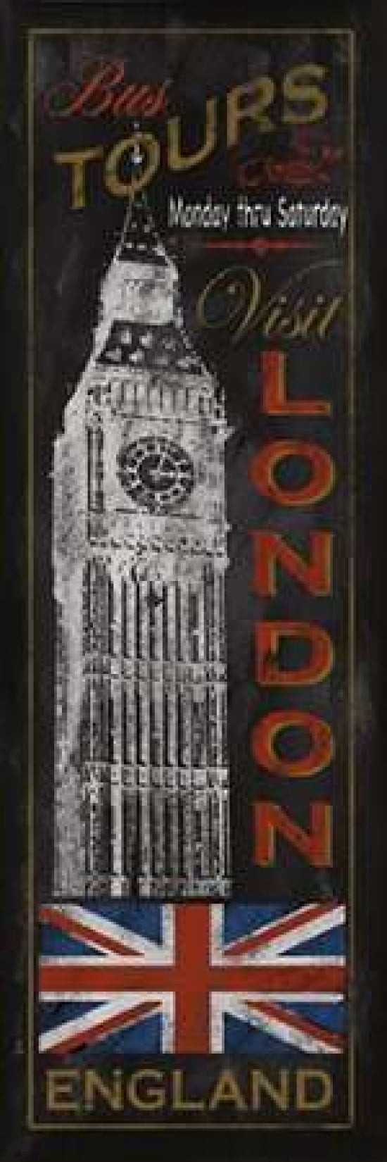 London Tours Canvas Art - Conrad Knutsen (12 x 36)