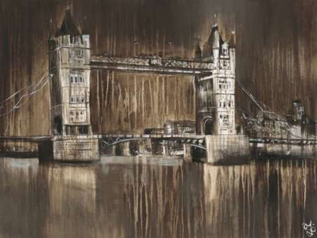 London Tower Bridge Canvas Art - Yuliya Volynets (18 x 24)
