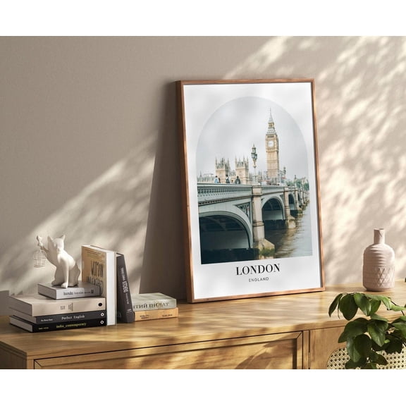 London Travel Print, Aesthetic Wall Art City Print, Travel Prints London Destination Print England Wall Art Home Decor #3986, Unframed Poster Size 24x36