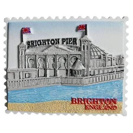 London UK 3D Brighton Fridge Magnet Souvenir Gift,Resin Handmade UK Refrigerator Magnet Home Decoration Collection