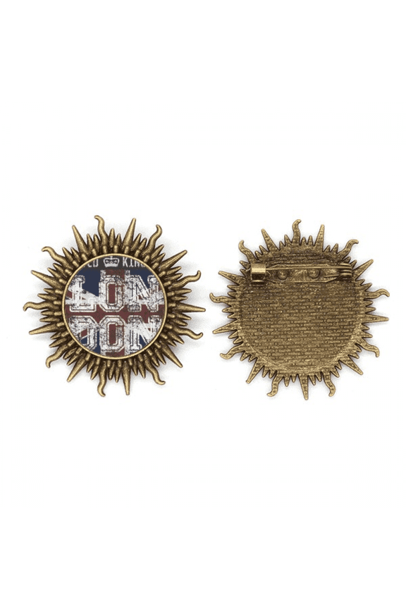 London UK England the Union Jack Flag Mark Metall Sonne Brosche Haken Pin
