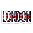 thumbnail image 1 of London UK Flag Letters Travel - 8" Vinyl Sticker - For Car Laptop I-Pad - Waterproof Decal, 1 of 1