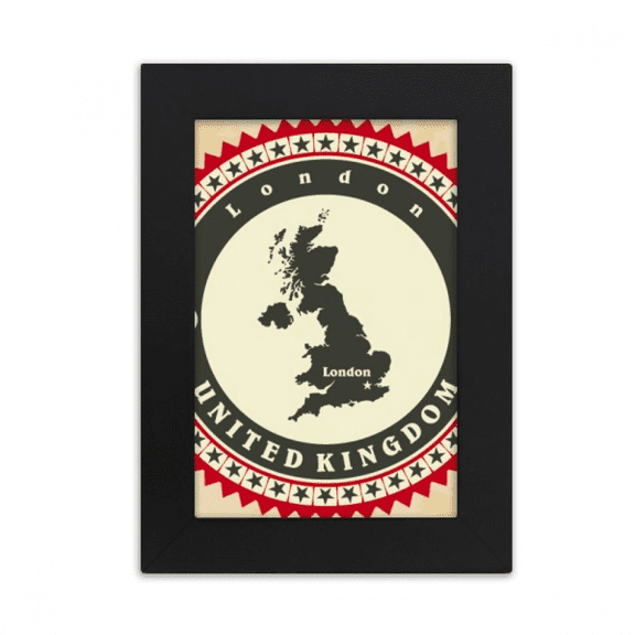 London UK United Kingdom Britain Country Map Desktop Photo Frame Picture Display Art Painting Exhibit