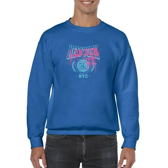 London Uk Spray Over Ny Sweatshirt Men -Image by Shutterstock, Male XX-Large