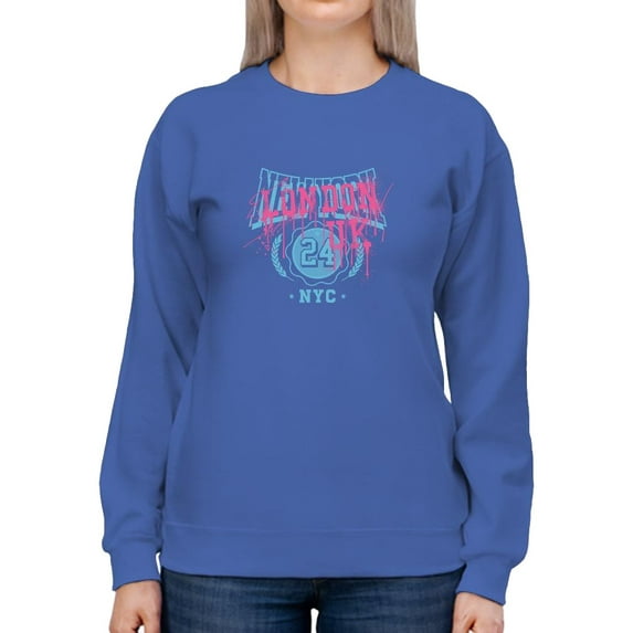 London Uk Spray Over Ny Sweatshirt Women -Image by Shutterstock, Female Large
