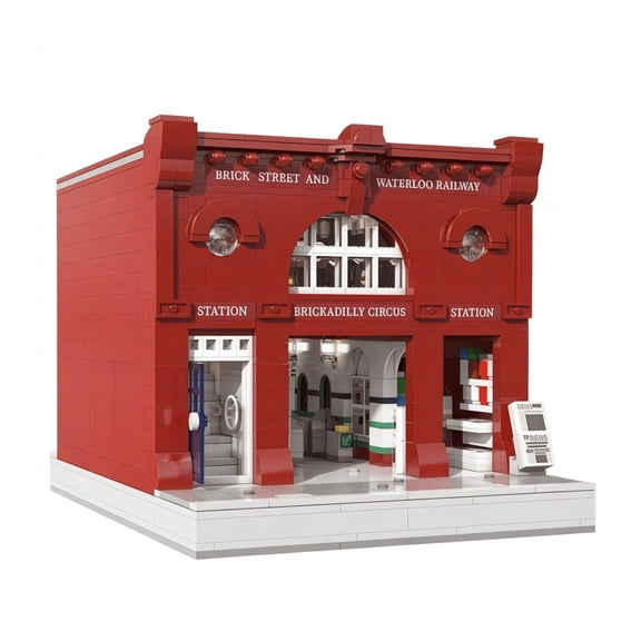 General Jim's Toys & Bricks London Underground Modular Building Blocks Station, 1,836 Pieces