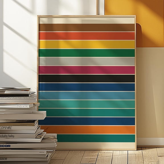 London Underground Line Colors Art Print Minimalist Tube Map