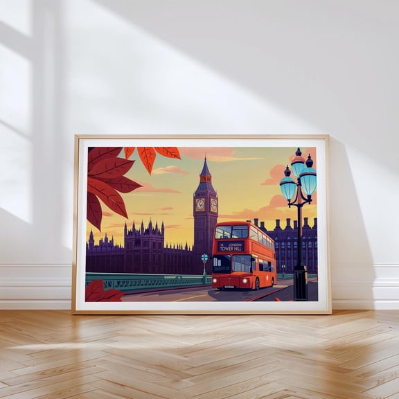 London United Kingdom Big Ben City Wall Art Home Decor