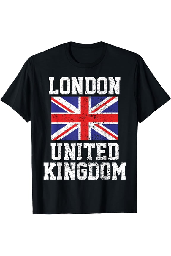 London United Kingdom UK Vintage Gift T-Shirt mens t shirt，black，women，funny，misfits，men，journey，t-shirt