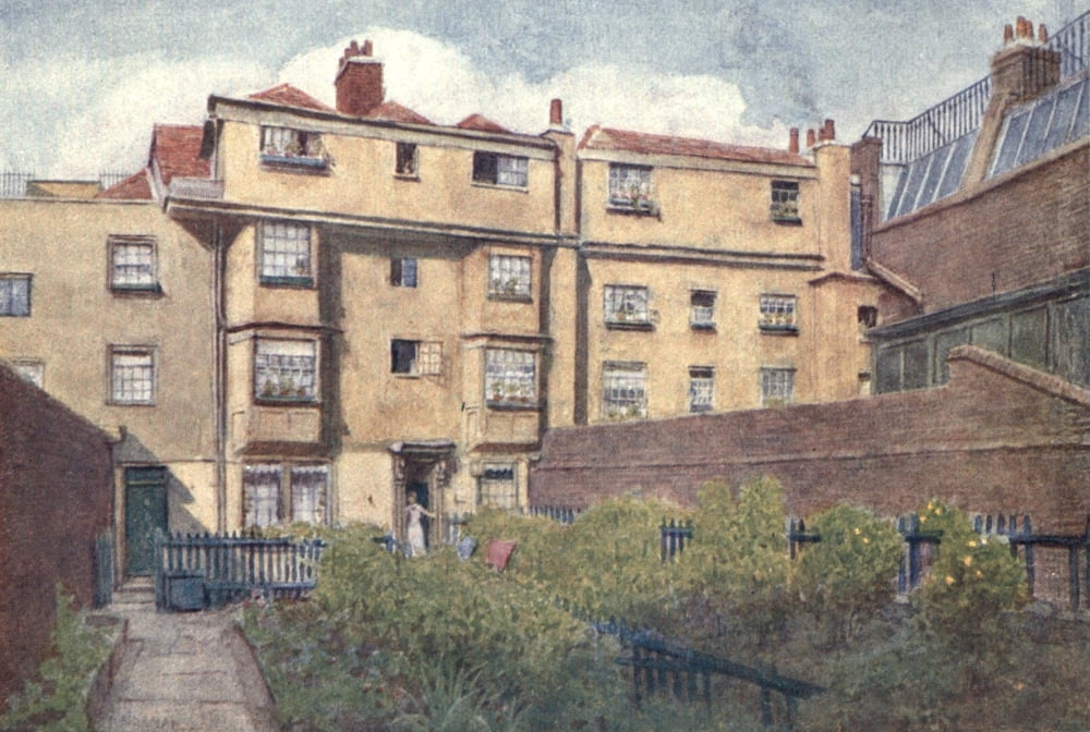 London Vanished & Vanishing 1905 13 14 & 15 Nevills Court Canvas Art - Philip Norman (24 x 36)