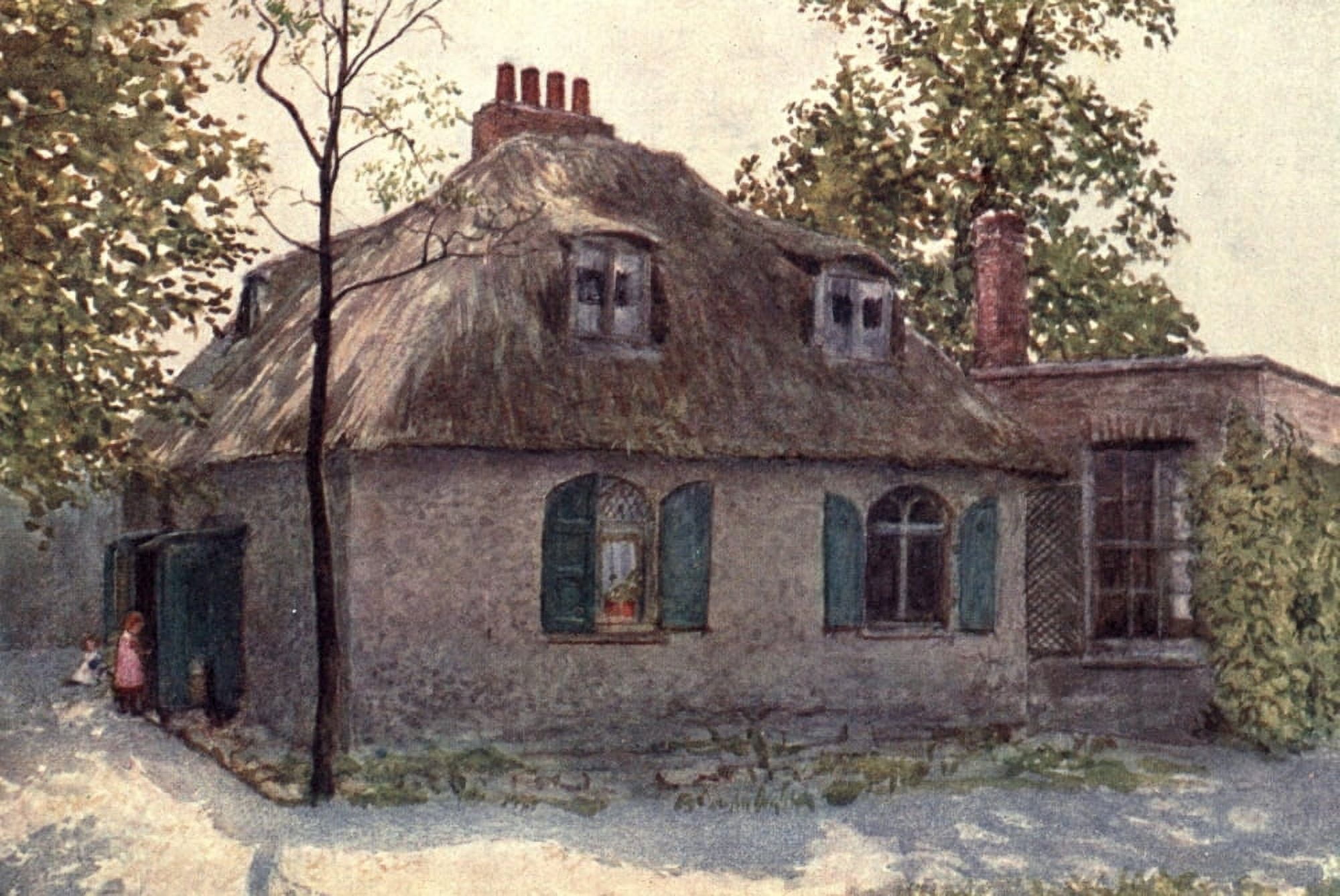 London Vanished & Vanishing 1905 Cottage nr Paddington Green Canvas Art - Philip Norman (18 x 24)