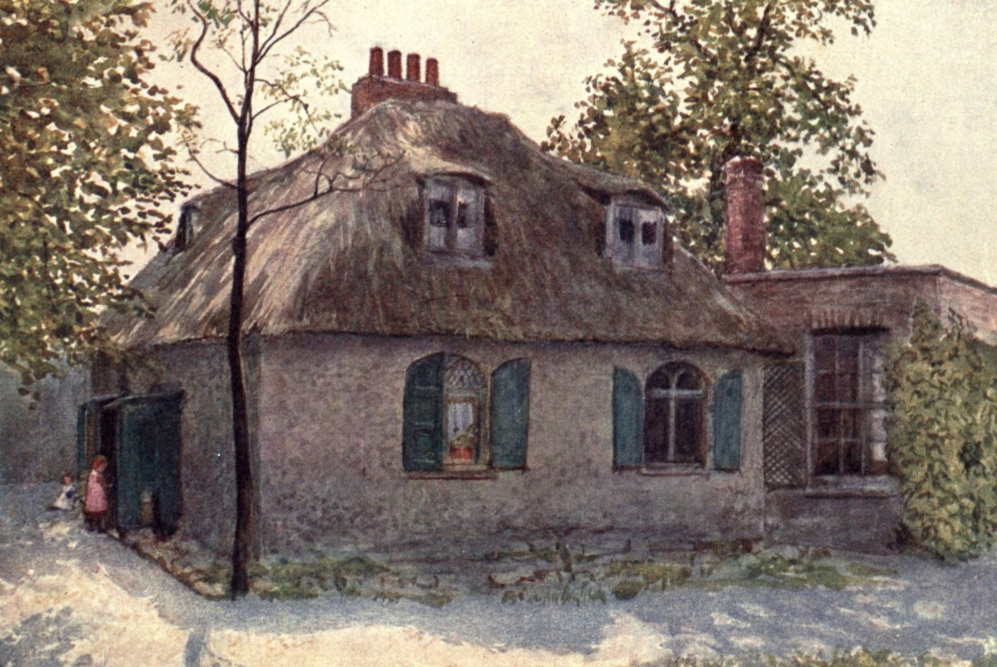 London Vanished & Vanishing 1905 Cottage nr Paddington Green Canvas Art - Philip Norman (24 x 36)